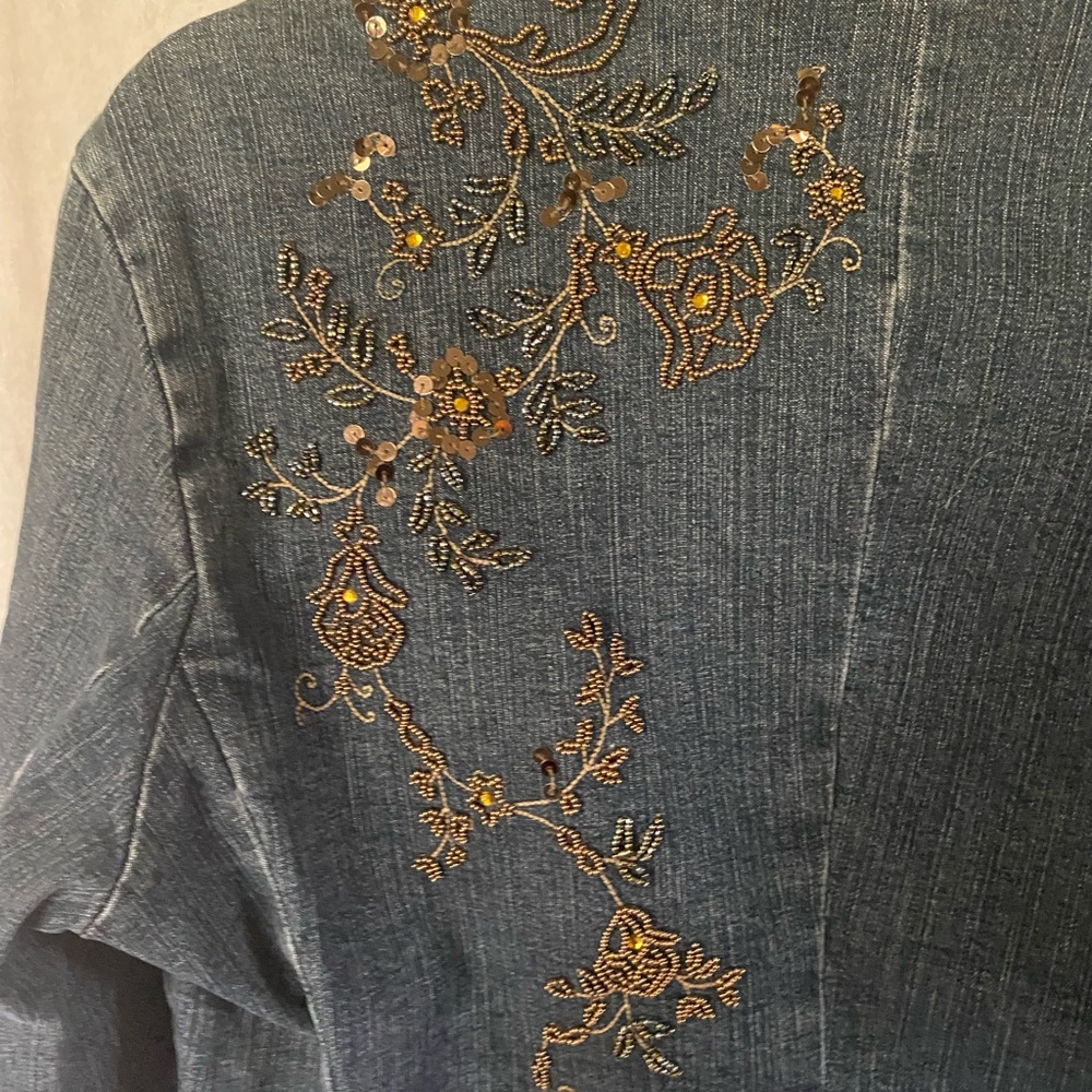Beaded Jean Jacket